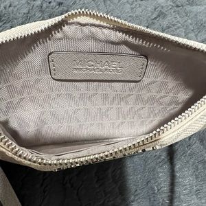Michael Kors large logo wristlet